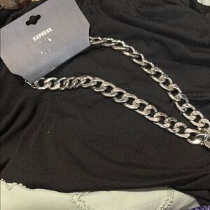 Express Shiny Silver Chain Accessory